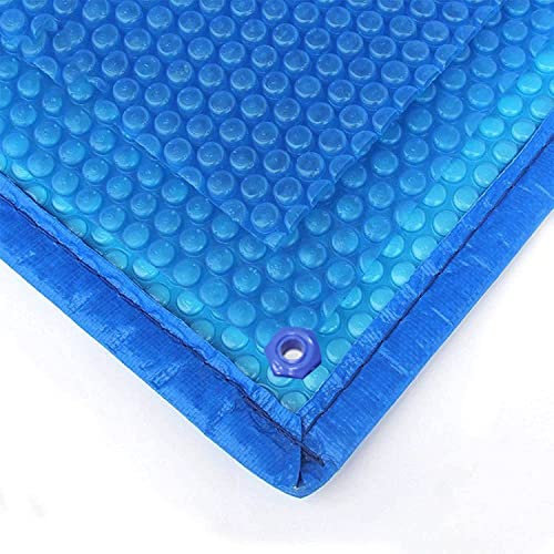 Pool Solarfolie Poolabdeckung Rechteckige Solar-Poolabdeckung Mit Tülle, 400 Μm Dick, Sommer-Solarblasen-Heizdecken, Faltbare Schwimmbadabdeckung, for Oberirdische Pools (Size : 4m x 6m(13ftx19ft))