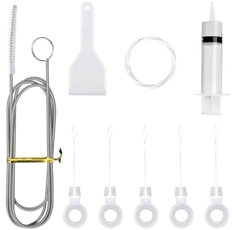 SKHAOVS 9-teiliges Kühlschrank-Scheuerbürsten-Set, Kühlschrank-Ablaufloch-Reinigungswerkzeug, Reinigungsbürste für alle Kühlschränke und Weinschränke, Küche