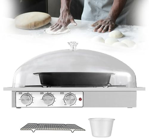 pealiritansemen Macchina Elettrica per Lievitare L'Impasto del Pane, Kit di Strumenti per Fare Il Pane, Regolazione umidità/Temperatura/Tempo, Fermentazione Silenziosa, Copertura in Pc Trasparente