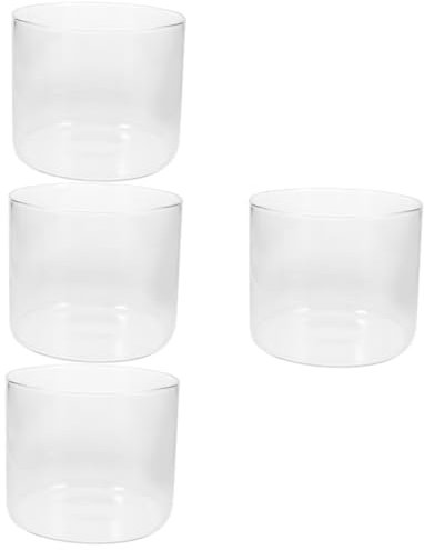 BESPORTBLE 4pièces Bocal à Poissons Transparent Petit Aquarium pour Décoration De Bureau Réservoir pour Poissons Et Plantes Aquatiques Capacité