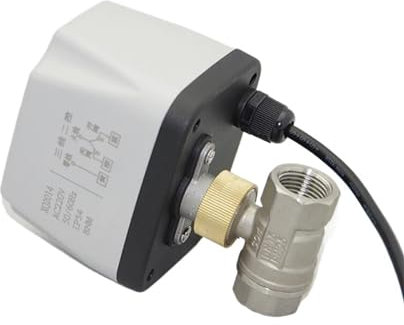 DNMBVQJB 1/2 3/4 1 elektrischer Edelstahl-Kugelhahn DREI Drähte Zweipunktsteuerung Motorisierter Edelstahl-Kugelhahn 220 V 12 V(3/4,24VAC)