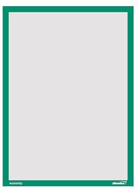 Magnetrahmen, Dokumentenhalter, Magnetfolie, A4, economy, 5 Stück (Grün, DIN A4)