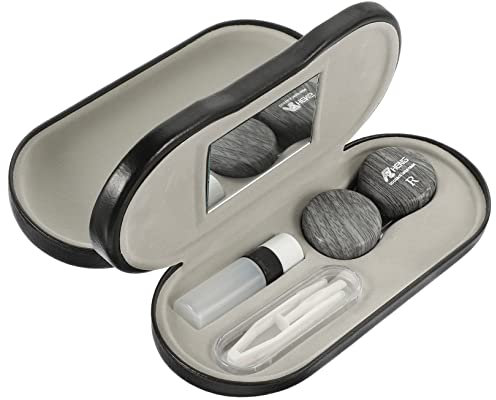 HOMOCONO Doppelwandiges Brillenetui Aus Pu Leder Tragbare Brillenbox Mit Doppelfunktion Leichter Brillen Organizer Für Sonnenbrillen Und Brillen Multifunktional Für Reisen Und Zuhause