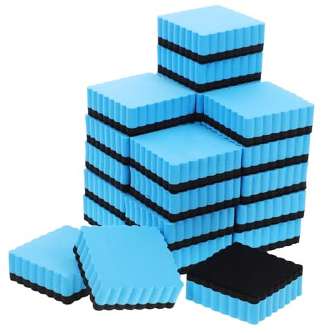 Lurrose 24er-pack Whiteboard-radiergummis Trocken Abwischbare Tafelreiniger Für Den Unterricht Radiergummi Whiteboard Schulbedarf