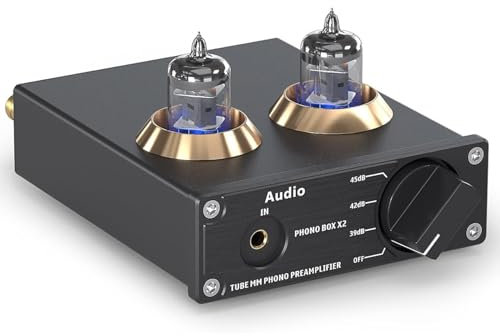 Mavdecll Tube Integrated AMP, Stereo Amplifier, 4 Levels Output Levels, 2 Input Modes, Remove Low-frequency Noise, Ensure Clear Sound Quality, for Home Cinema Party