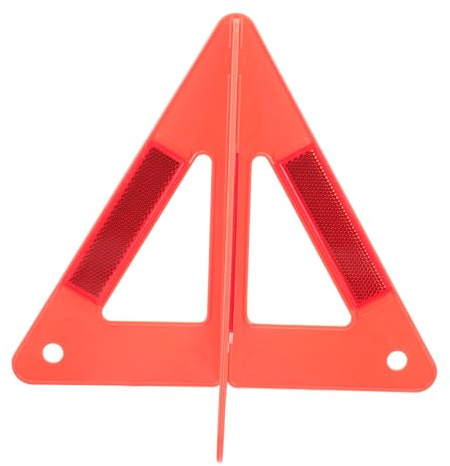 ULTECHNOVO 1Ensemble Kit de Sécurité Routière pour Voiture Triangle Avertissement Réfléchissant Plastique Signalisation Pratique pour Pannes et Travaux Routiers