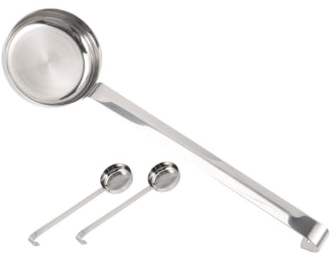 Warmhm 3pcs Sauce Spoon Pizza Sauce Ladles Spatulas Kitchen Spoons Stainless Steel for Baking Cooking