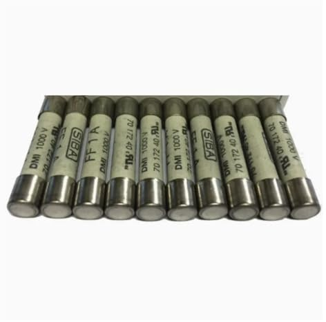 VAYEODEYU Fusibili in ceramica, Fusibile tubolare ceramico FF 800mA DMI 1000V 7017240 6,3x32mm Confezione da 20