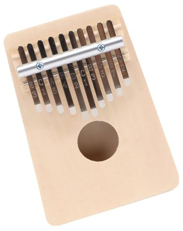 BESTonZON Daumenklavier Kalimba Holz 10 Tasten Tragbar Rostfreie Stahlzunge Fingerklavier Für Anfänger Musikinstrument