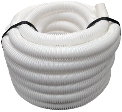 White 25mm Flexible Conduit Polypropylene 50 Metre Length. Underground Burial, External Trunking, Electrical Ducting, Cable protection