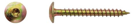 200 Vis Bois pour Penture Torx 6 x 40 mm - Zingué Bichro - D-Work