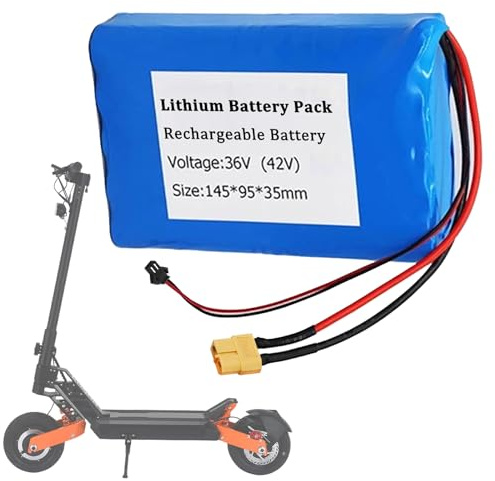 SSCYHT Batteria al litio 36V 8Ah 6Ah 10Ah Batteria ricaricabile 10S2P Batterie di ricambio 36V Batterie per hoverboard per monopattino elettrico con porta SM e XT60,36v8ah