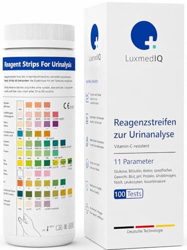 Urin Teststreifen mit 11 Parametern - Harnteststreifen (100 Stk.)