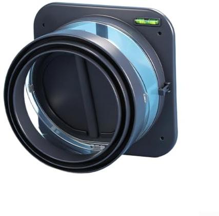 Válvula antirretorno para campana extractora, válvula de retención de flujo de aire unidireccional de ventilación de cocina (A)