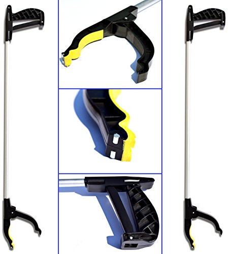 DI-NESH Greifhilfe Aluminium 76cm Greifer Greifzange Papiergreifer Greifarm (777)
