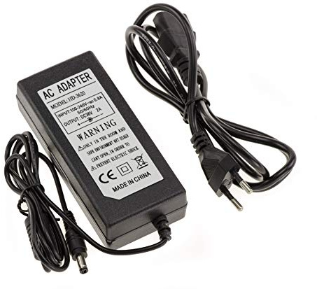 KALEA-INFORMATIQUE Fuente de Alimentación 220V a 36V DC 2A con Conector 2,5mm x 5,5mm (Diámetros Interno/Externo) | Fuente de alimentación de 220 V a 36 V CC 2 A con conector de 5,5 × 2,5 mm.