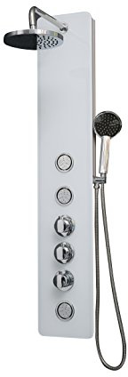 DP Armatur GS-49 Thermostatische Wassersäule, Weiß