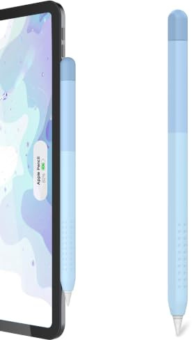 Delidigi Silikonhülle für Apple Pencil Pro & Apple Pencil 2. Generation | Weicher Silikon Griffbezug, Magnetisches Laden Kompatibel, Doppeltipp-Funktion Nutzbar, Farbverlauf Design