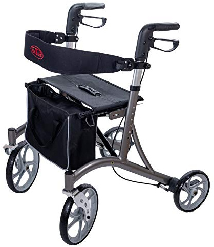 Antar AT51037 Rollator mit Einkaufstasche und Rückengurt