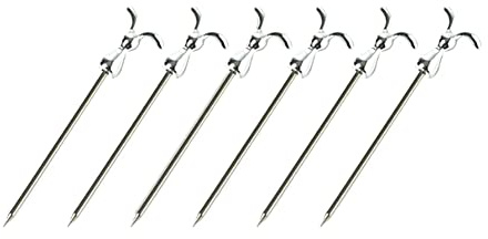 ARFUKA Cocktail Picks Fruits Toothpicks Appetizer Metal Toothpicks Stainless Steel Rabbit Cocktail Skewers Reusable for Sandwiches, Barbeque Snacks, Cocktail Pack of 6