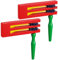 Gadpiparty 2 Pcs Wooden Soundboard Wooden Hand Clappers Wood Traditional Toy Noisemaker Toys Noise Ratchet Wooden Noise Maker Prank Spanish Clappers Matracas Mexicanas Spain Child Vocalize