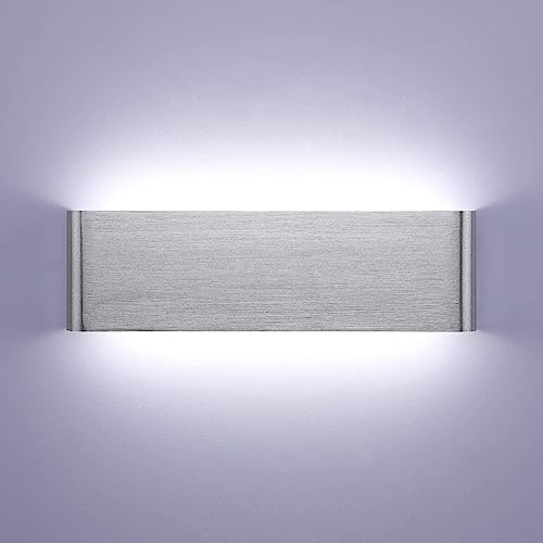 Lightsjoy Aplique Pared Interior LED 16W 30CM Lámpara de Pared Aluminio Moderna Arriba y Abajo IP44 Impermeable para Dormitorios, Salas, Escalera, Pasillos,1600Lumen (Blanco Frío 6000K)