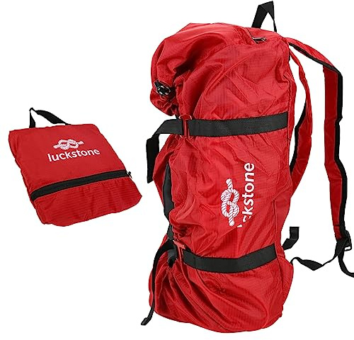 IGTOPS Klettern Seiltasche Tasche, Klettertasche Kletterseil Bag, Climbing Rope Bag Sporttasche Werkzeugsack Stabil Seilsack Rucksack, Faltbarer Schultergurt für Outdoor Camping Wandern