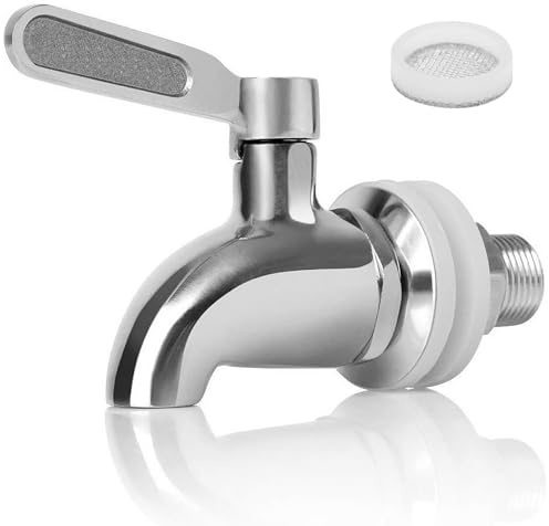 Robinets Distributeurs de Boissons en Verre, 16mm | Remplacement de Robinet de Distributeur, en Acier Inoxydable, Robinet de Rechange, pour Eau Vin Bière Jus
