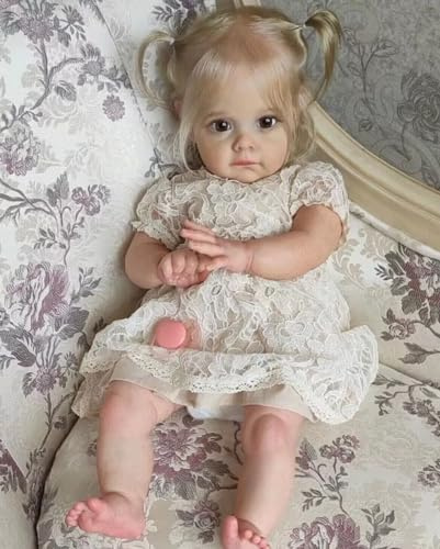 iCradle Reborn Dolls Baby Dolls 60CM Silicone Baby Dolls Che Look Real Soft Bodied Handmade Giocattoli Reborn Bambole Bambino per Ragazze Compleanno Giftdler Dolls