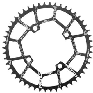 104 BCD Fahrrad Kettenblatt 40T 42T 44T 46T 48T 50T 52T Schmale Breite Kettenblätter für 8 9 10 11 12-Fach MTB, BMX Bike, Gravel Bike und Rennrad (Schwarz 50T)