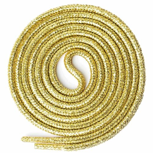 Olukssck 2Paia Lacci Glitter Metallici, Rotondi Lacci Scarpe per Sneakers | Lacci Universali, 22 Colori, 5 Taglie, per Scarpe da Ginnastica, Scarpe da Sportive, Scarpe Corsa, Scarpe di Tela, Stivali