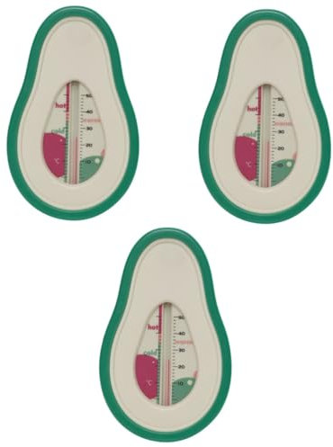 Abaodam 3stücke Schwimmendes Badewannen-thermometer Für Cartoon Avocado Wasserthermometer Für Sicheres Baden Präzise Temperaturmessung Für Badespaß Und Spielzeug Der Badewanne