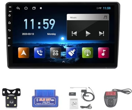 For Volkswagen Passat B5 Car Stereo 2 Din Wireless Carplay Android Auto 9 Full IPS Touchsreen HD Live Rearview/BT 5.0/WIFI/4G SIM/DVR/GPS/SWC/OBD 2/FM AM Radio RDS DAB+DSP(Size:M150CP)