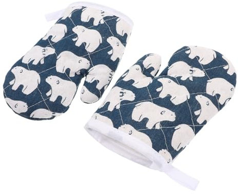 Alipis 2pcs Boys and Girls Oven Glove Baking Oven Mitts Mitts Creative Mitten Glove for Kitchen Use