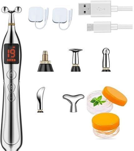 Acupuntura Masaje Pen,modelo recargable Lápiz Eléctrico de Masaje para Acupuntura,Pluma de la acupuntura masajeador de cuerpo eléctrico Meridian Energy