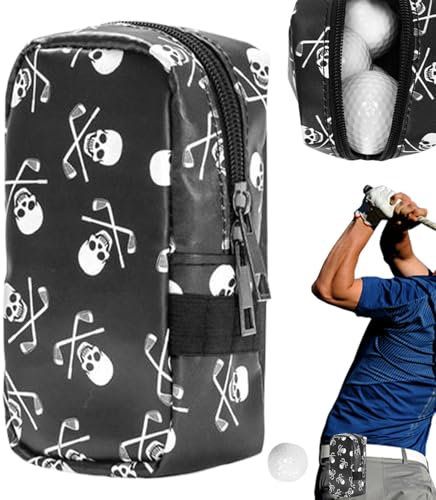 Golftasche, Golfball-Aufbewahrung, PU-bedruckte Balltasche für Golfer | Schutzhülle, Golf-Tee-Tasche, Golfball-Tasche, Golfball-Tasche, G-Zubehör