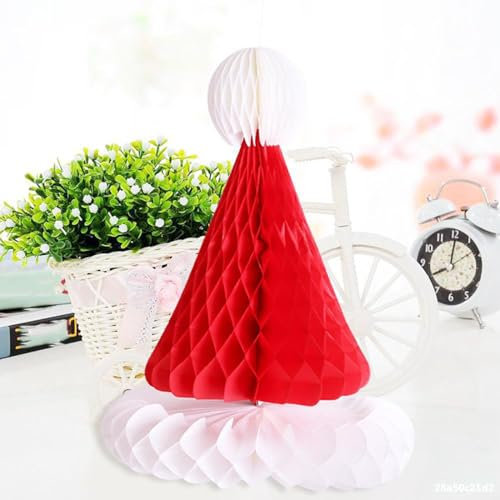 Weihnachten Deko Wabenpapier Weihnachtsbaum Weihnachtsmütze Weihnachten Party Deko Supplies Honeycomb Ball