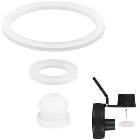 Wasserflaschen-Entlüftungslochdichtung, lebensmittelechte Silikondichtung für Wasserflaschendeckel, lebensmittelechter Silikon-Wasserflaschenring, passend für 35,6 cm, 55,7 cm, 55,9 cm, 81,3 cm, 1,8 l
