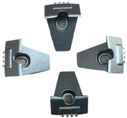 Okiyakusama 4 Pieces Metal Bead Breaker Claws Turntable Grippers Replacement Wheel Hub Clamp for Car Tire Changer Repair Parts