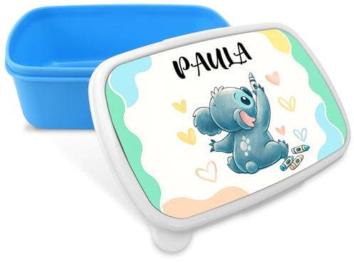 LolaPix Porta Merenda Koala Personalizzatta con Nome/Corso. Ritorno a Scuola. Vari Disegni. Koala