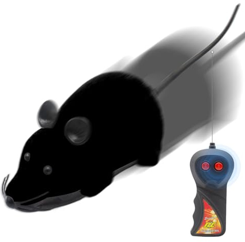 Générique Souris Télécommandées Animées, Souris pour Chats D'Intérieur, Accessoire Interactif pour Animaux Domestiques Maison Exercice Intérieur Chiens Vie Quotidienne Salon