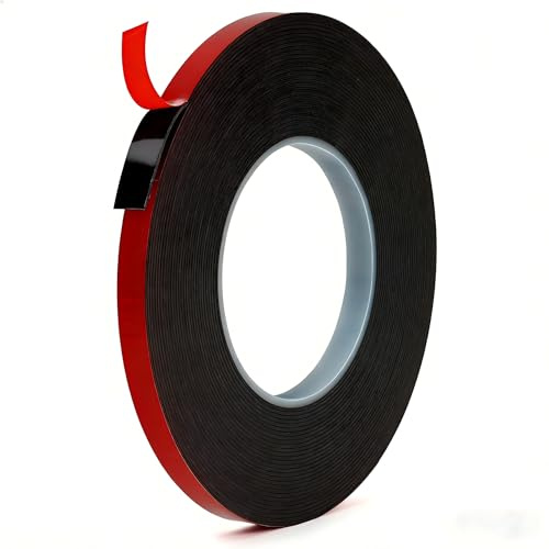 URAQT Doppelseitiges Klebeband Montageband 10mm x 11m, Universelles Doppelseitiges Klebepads aus extra starkem Acrylschaum, wasser & temperaturbeständig für Autos, Häusern und Büros