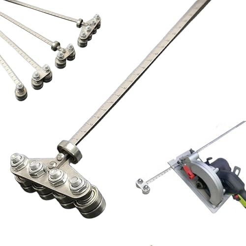 Positioning Calipers for Precise Measurements & Easy Wood Cutting,Stainless Steel Precision Cutting Guide,Adjustable Guide Rail,Measuring Tool for Circular Saws