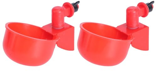 Sewroro 2 Stück Automatische Hühnertränke aus Umweltfreundlichem Material Geflügeltränke mit Fallfestem Design und Hohem Wasserausstoß Tränke für Hühner Enten und Gänse