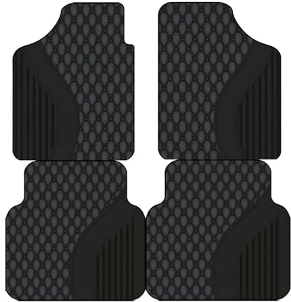CGREAGH 4 PCS Autofußmatten, für VW Touran 1st Gen (1T) 2006 2007 2008 2009 2010 2011-2015 Allwetter Wasserdicht rutschfeste Abriebfest Bodenmatten Set Teppiche Schutz Zubehör