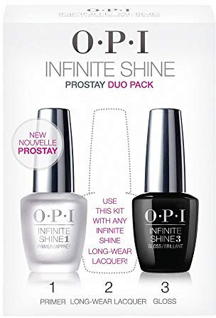 OPI Infinite Shine, Smalti per Unghie a Lunga Durata, Prostay Duo Pack, Primer & Gloss, Base e Top Coat, Trasparente, 2x15 ml