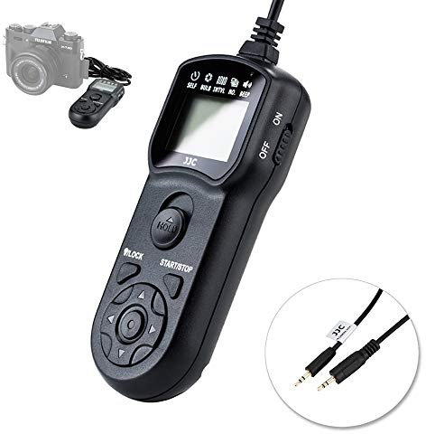 Timer Shutter Release Remote Control Fits for Fujifilm Fuji X100V X-T4 X-T3 X-T2 X-H1 X-T30 III II X-T20 X-T100 XF10 X-A5 X-Pro2 X-E3 X-A5 GFX GFX 50R X100T Replaces Fujifilm RR-100 Release Cable