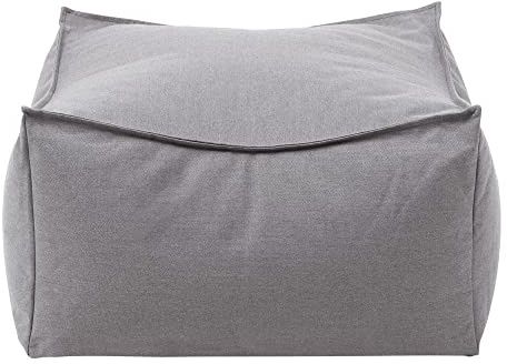 blomus Outdoor Hocker -Stay- | Wetterfest, wasserabweisend & schnelltrocknend – Sitzsack & Sitzpouf für Garten & Terrasse | Farbe Stone | 40H x 60B x 60T cm