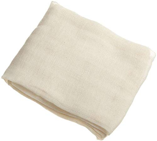 Cocinista Tela de quesero 100% algodón 75x75 cm Reutilizable para Colar Queso, Yogur Griego, kéfir y caldos; paño de Queso Cheesecloth para escurrir cuajada y filtrar Fino