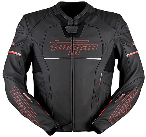 Furygan Nitros - Radical Sportliche Motorradjacke Herren Leder - AAA-zertifiziert -D3O Schutz -Abriebsfest - Abnehmbares Thermofutter - Schutz